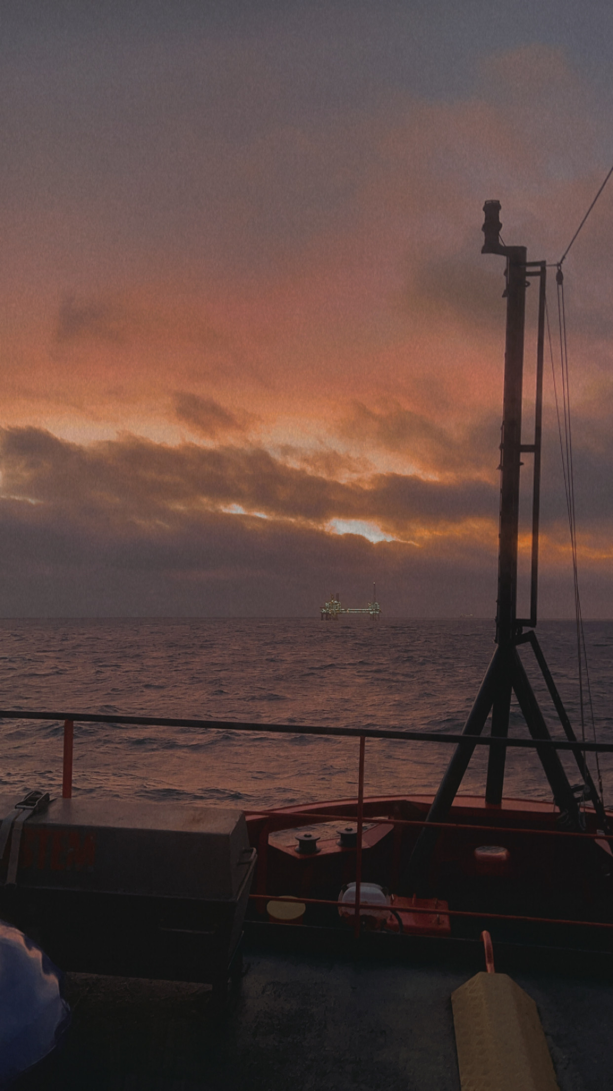 Sunset in the North Sea .JPG